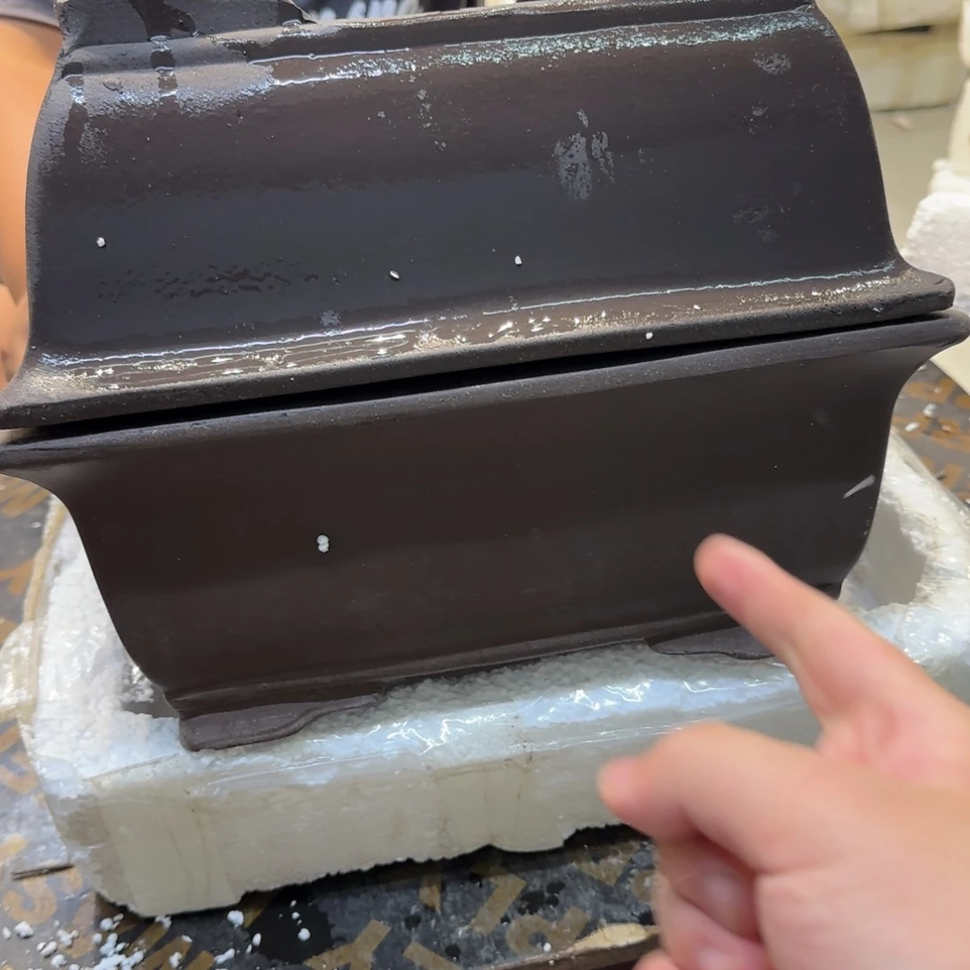 紫砂花盆口径26.18.10口径