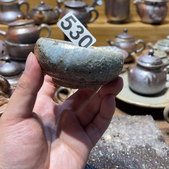 手工制作柴烧茶杯瑕530
