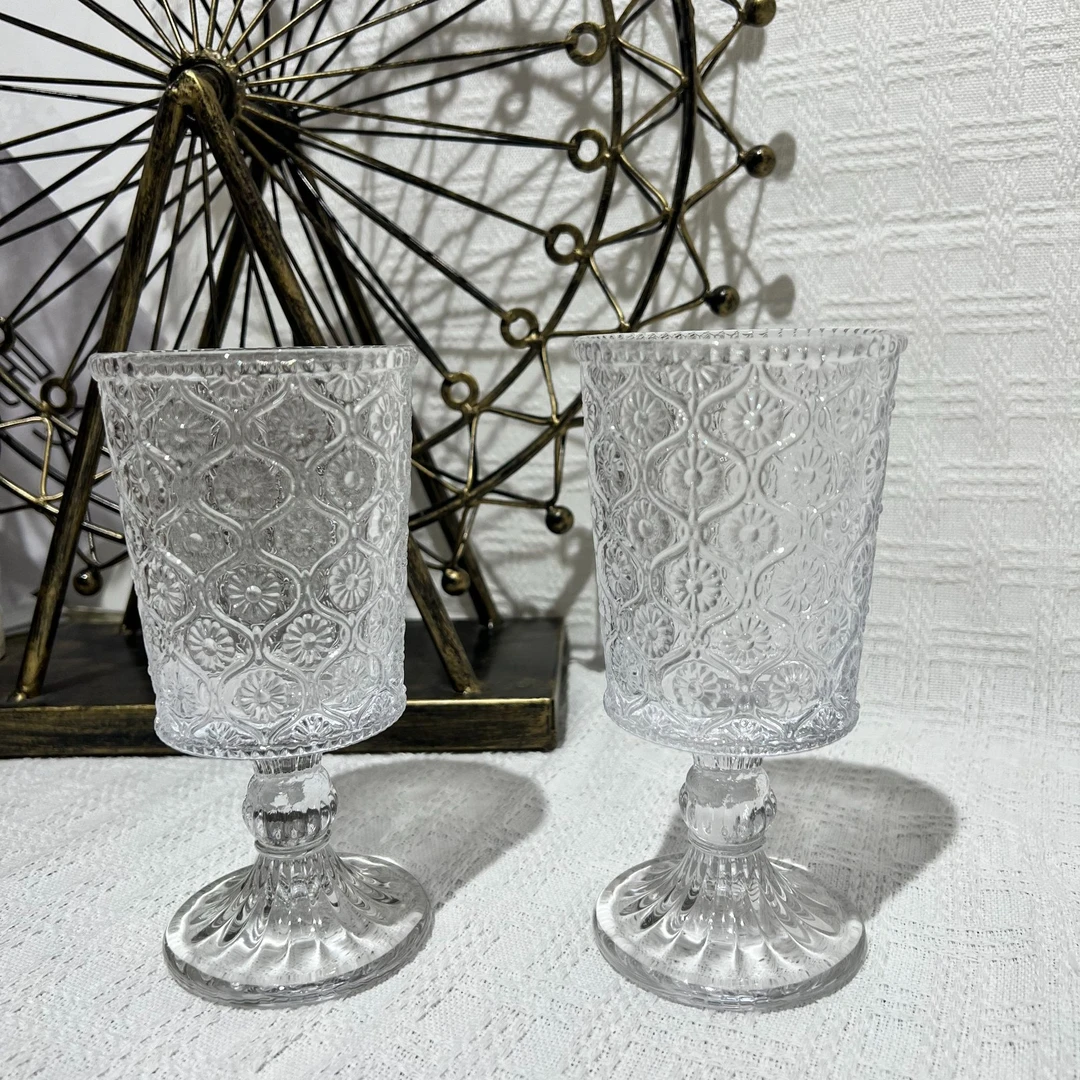 欧式高颜值威士忌杯红酒杯洋酒杯浮雕玻璃杯