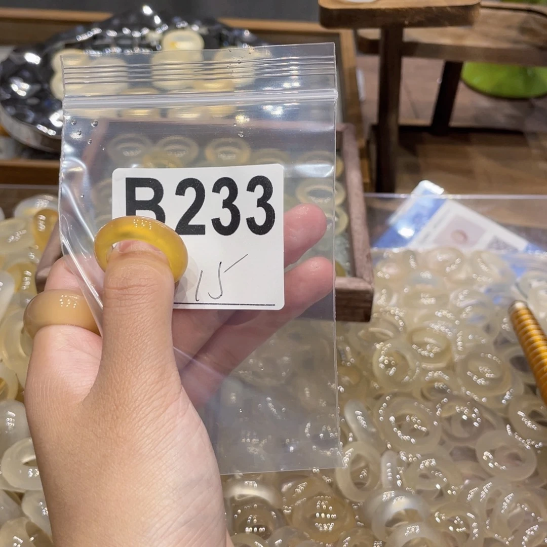 玛瑙/玉髓未镶嵌戒指233