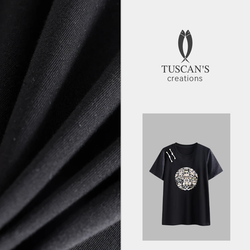 TUSCAN'S CREATIONS夏季运动休闲宽松舒适透气国风T恤时代集团