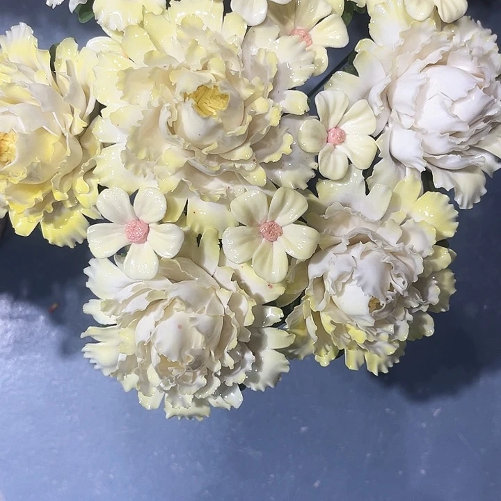 陶瓷花花摆件，花束