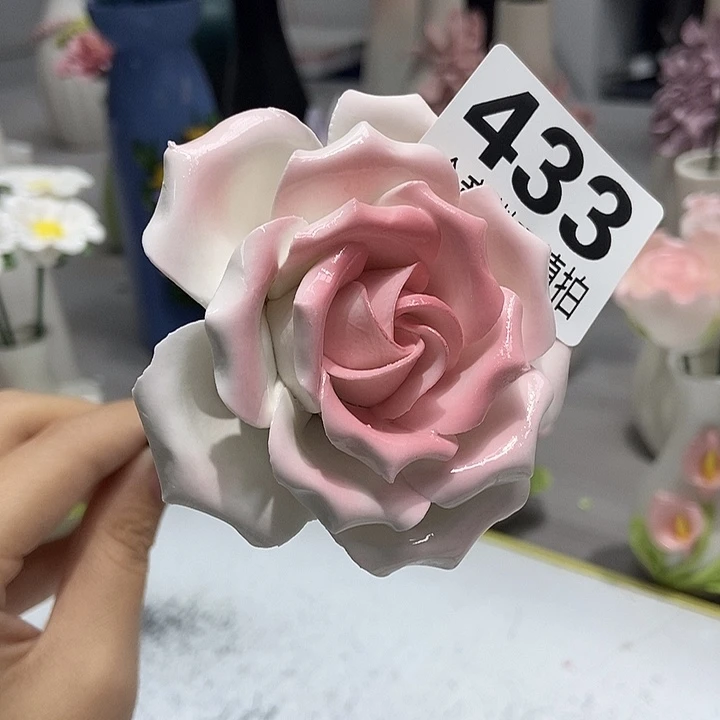 陶瓷纯手工捏花设计