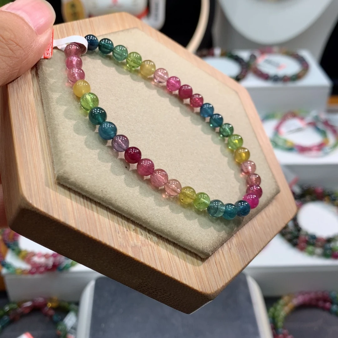 手链未镶嵌碧玺    5mm。