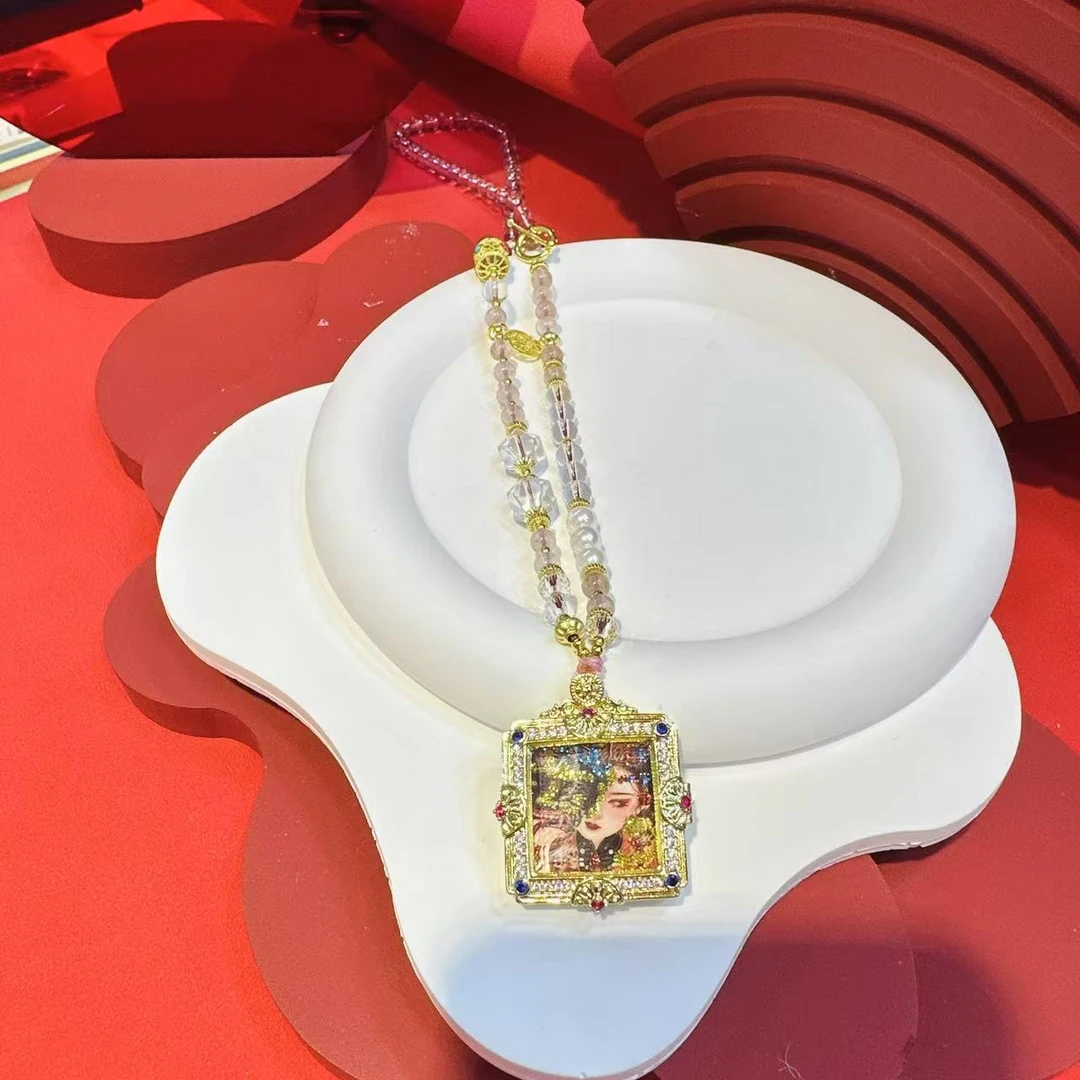 纯手绘凤九扎基拉姆双面唐卡HNZ10639