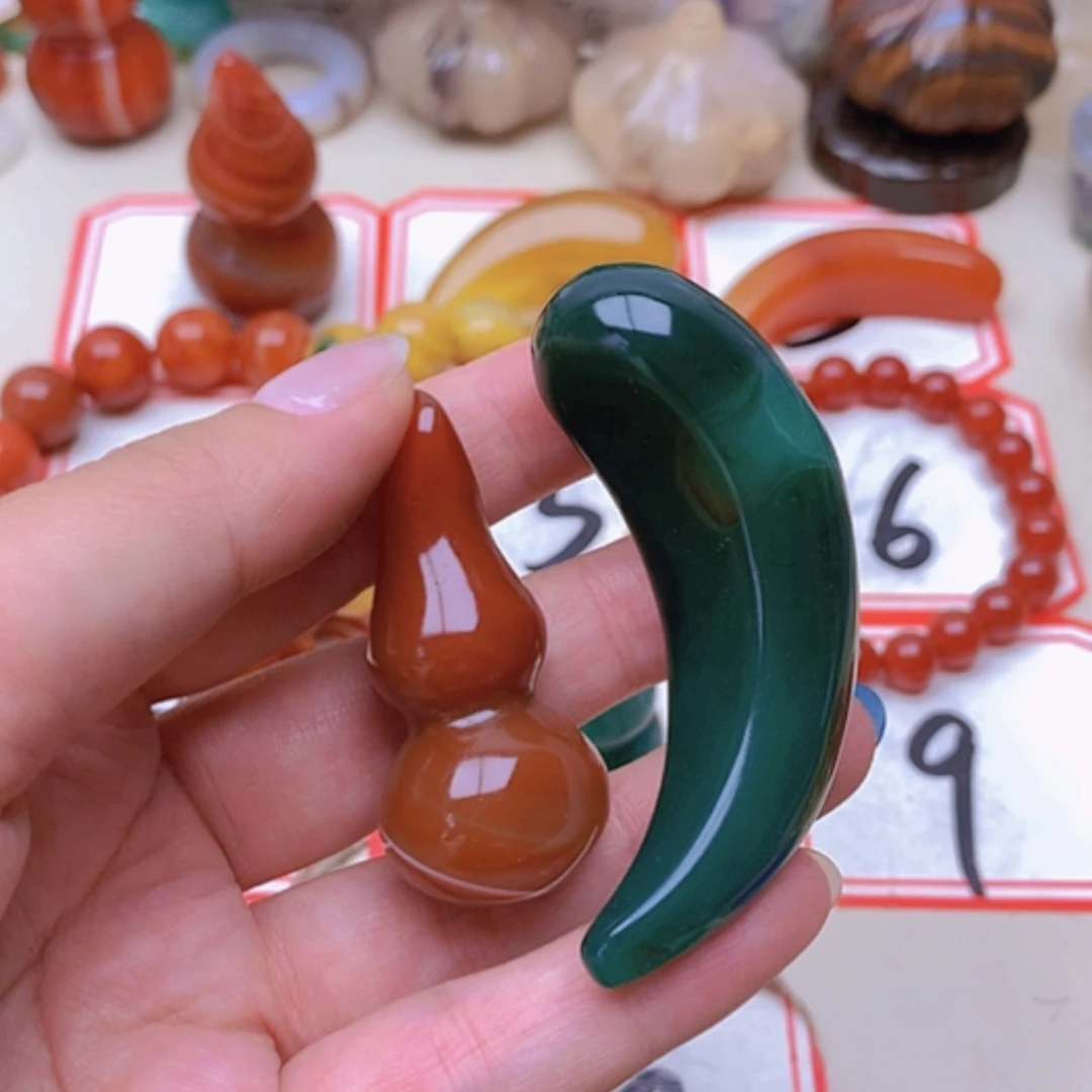 【闪购商品】未镶嵌玛瑙/玉髓珠宝半成品幸***星