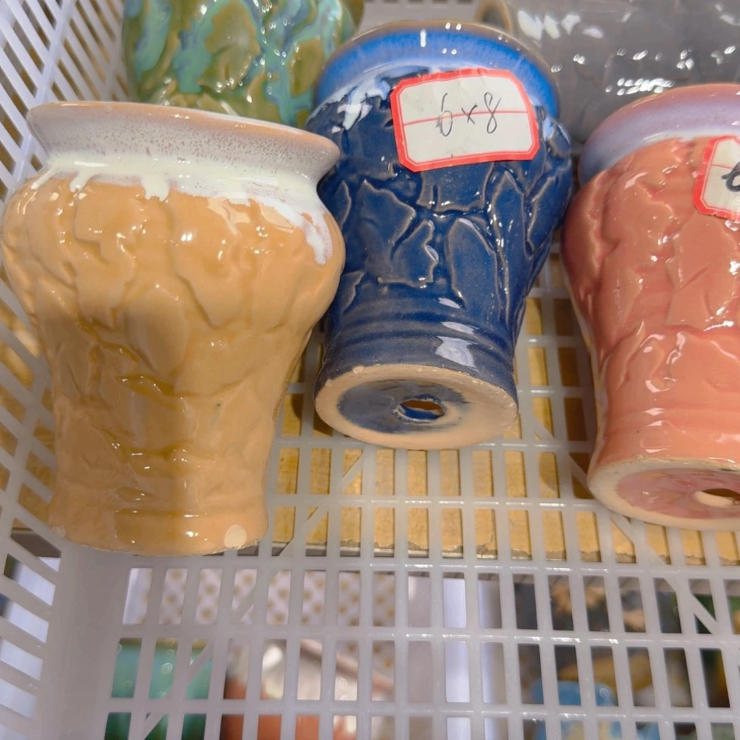 紫砂花盆粗陶精雕