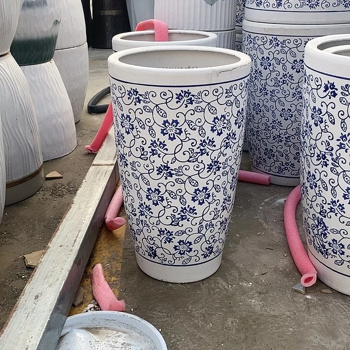 高腰锥青花大号口30高52福利