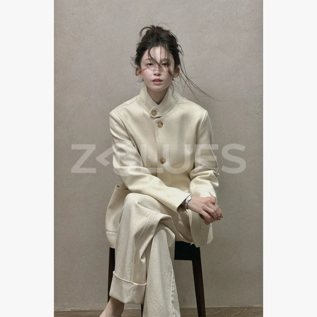 Z.blues【腔调新中式】柞蚕丝老钱风外套YZLHKZ0147