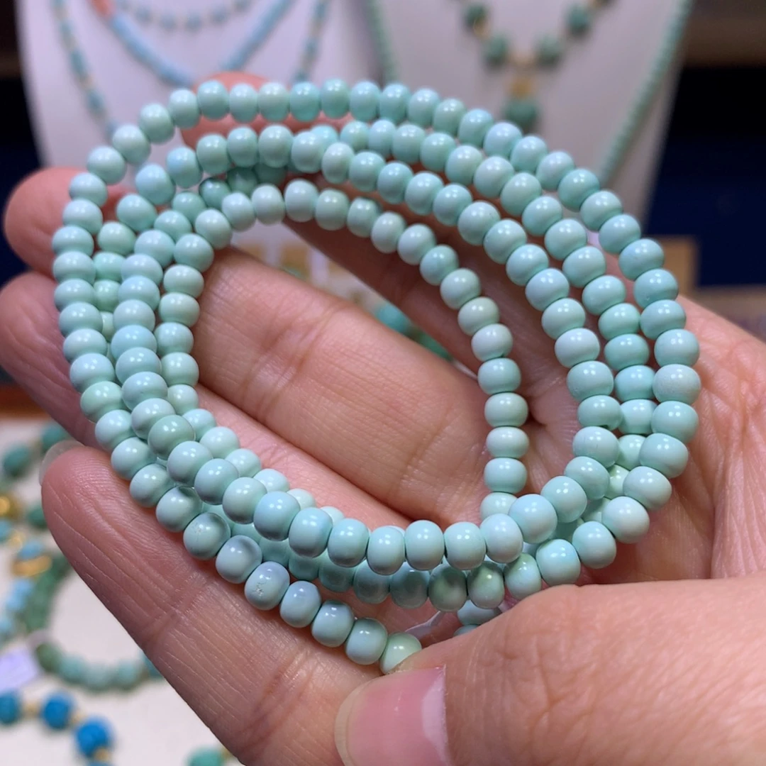 绿松石未镶嵌项链