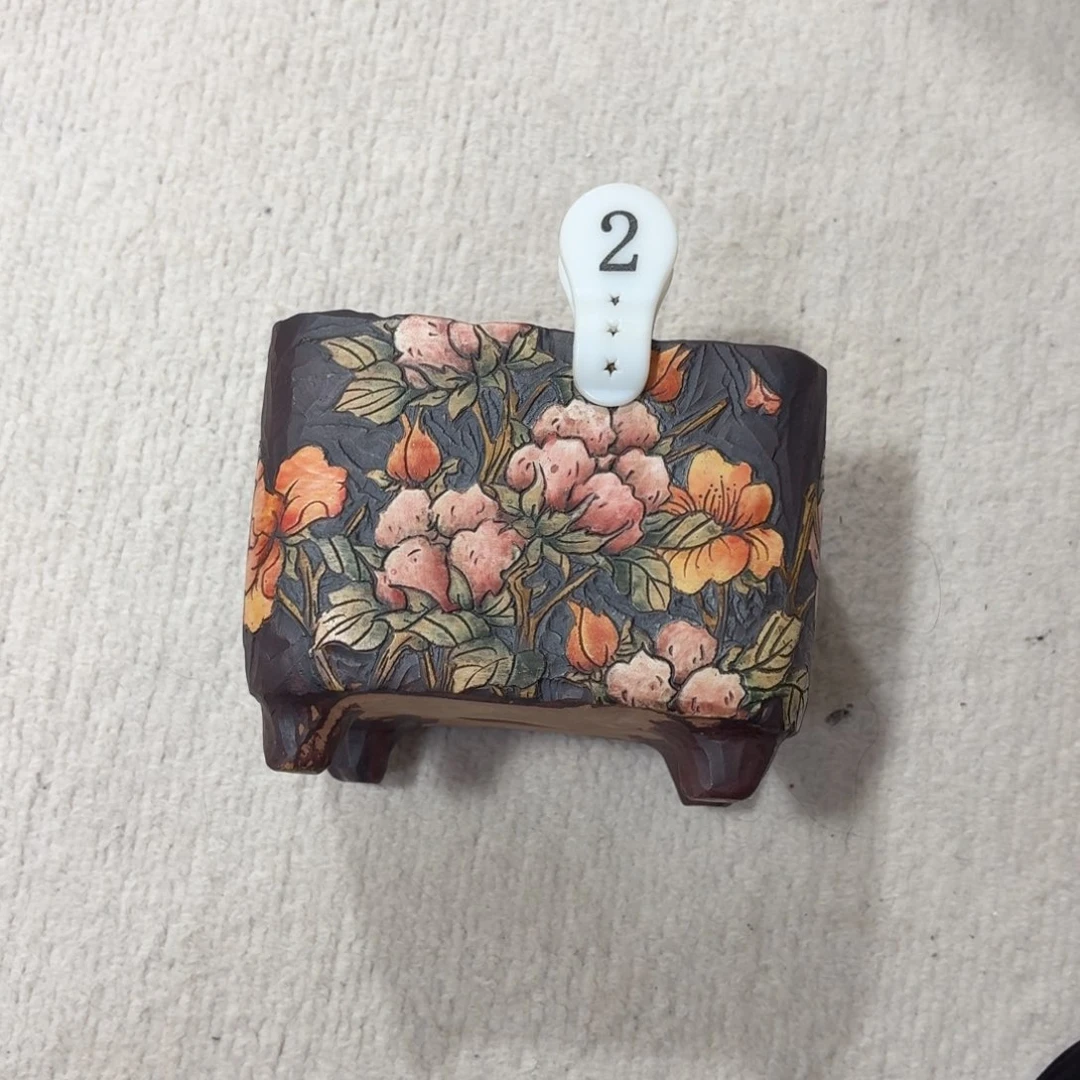 樱****花盆紫砂陶瓷多肉花盆瑕疵