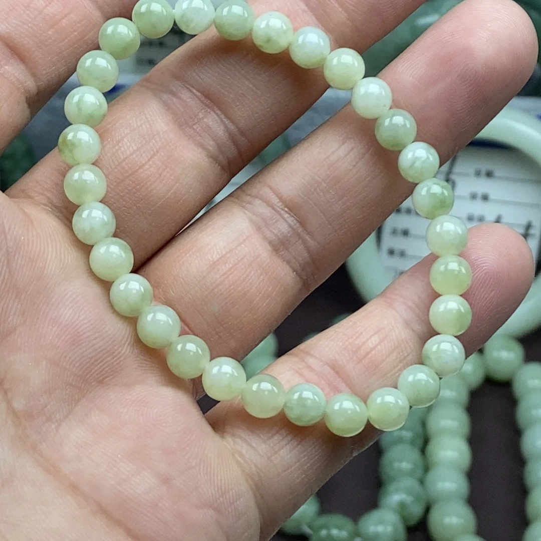 蛇纹石玉未镶嵌手链