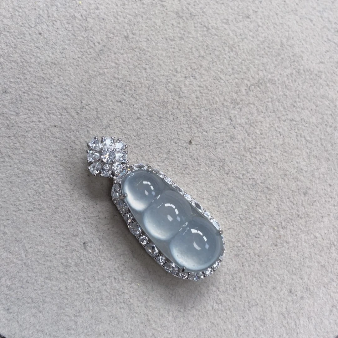 翡翠银S925镶嵌颈饰