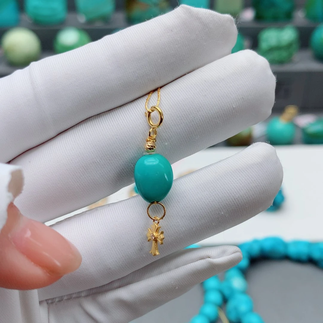 绿松石其他18K金镶嵌