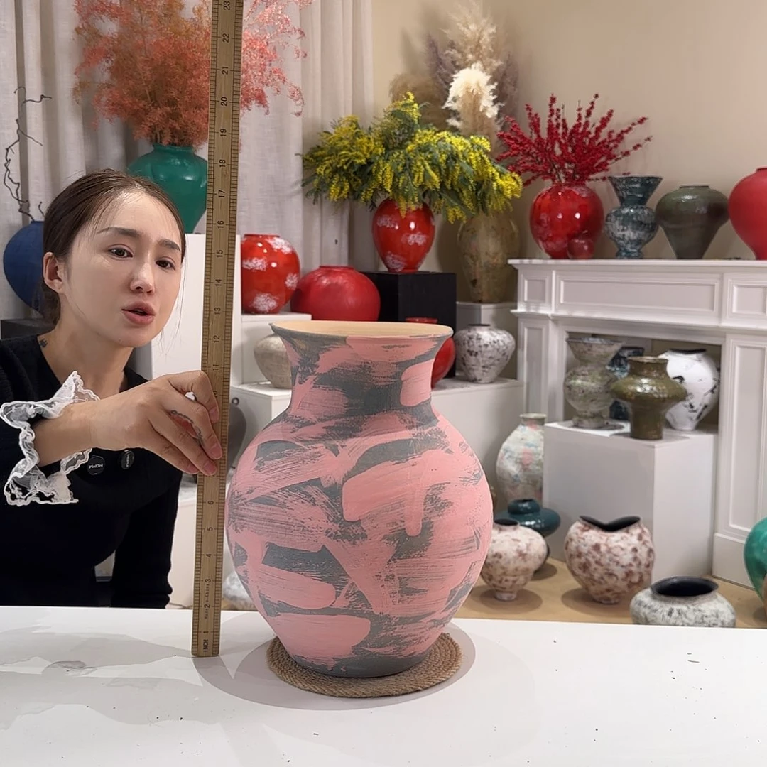 摆件花瓶口14高32闪拍96