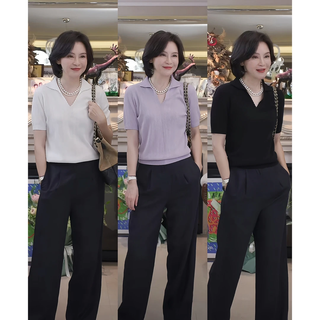 我是摩羯 薰衣草庄园 三原色棉艾草钩花飞燕领18针秋镂空针织衫