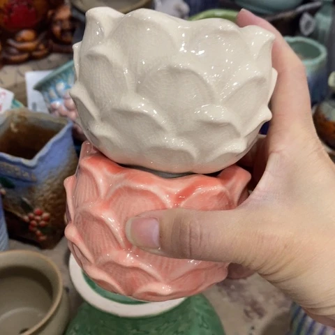 陶瓷小莲花两个13313113