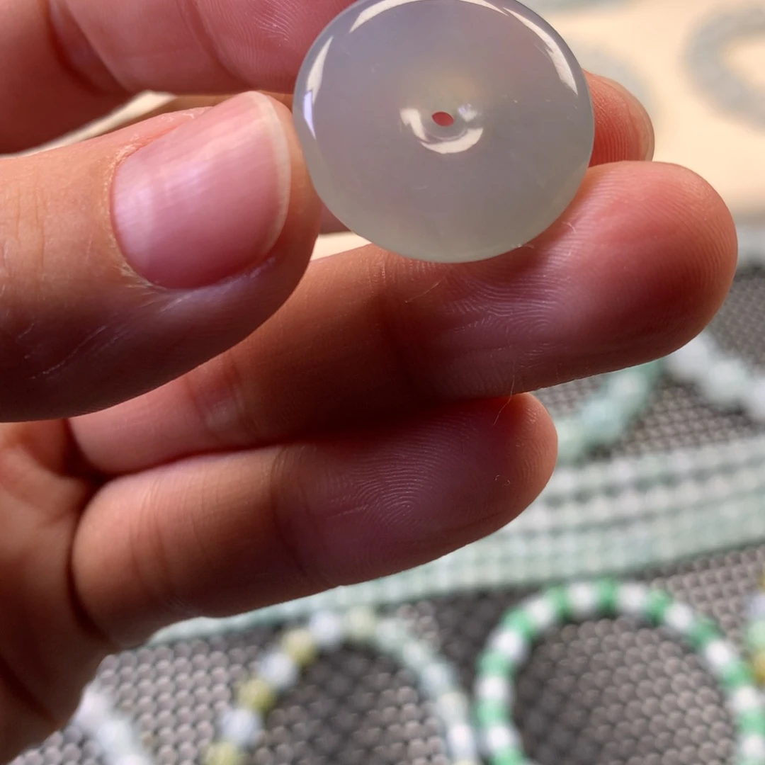 翡翠未镶嵌颈饰天然翡翠平安定金