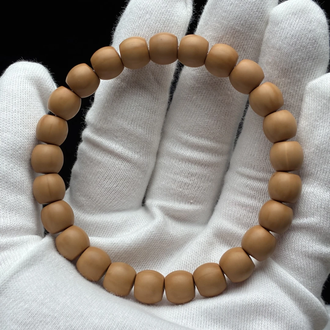 【灵猴】原皮 微瑕柔光 直切老型猴头手串 9+mm