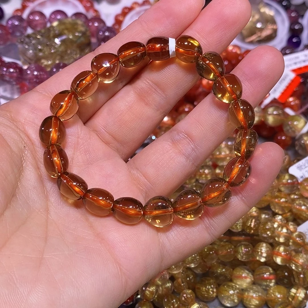 未镶嵌手镯水晶黄水晶10