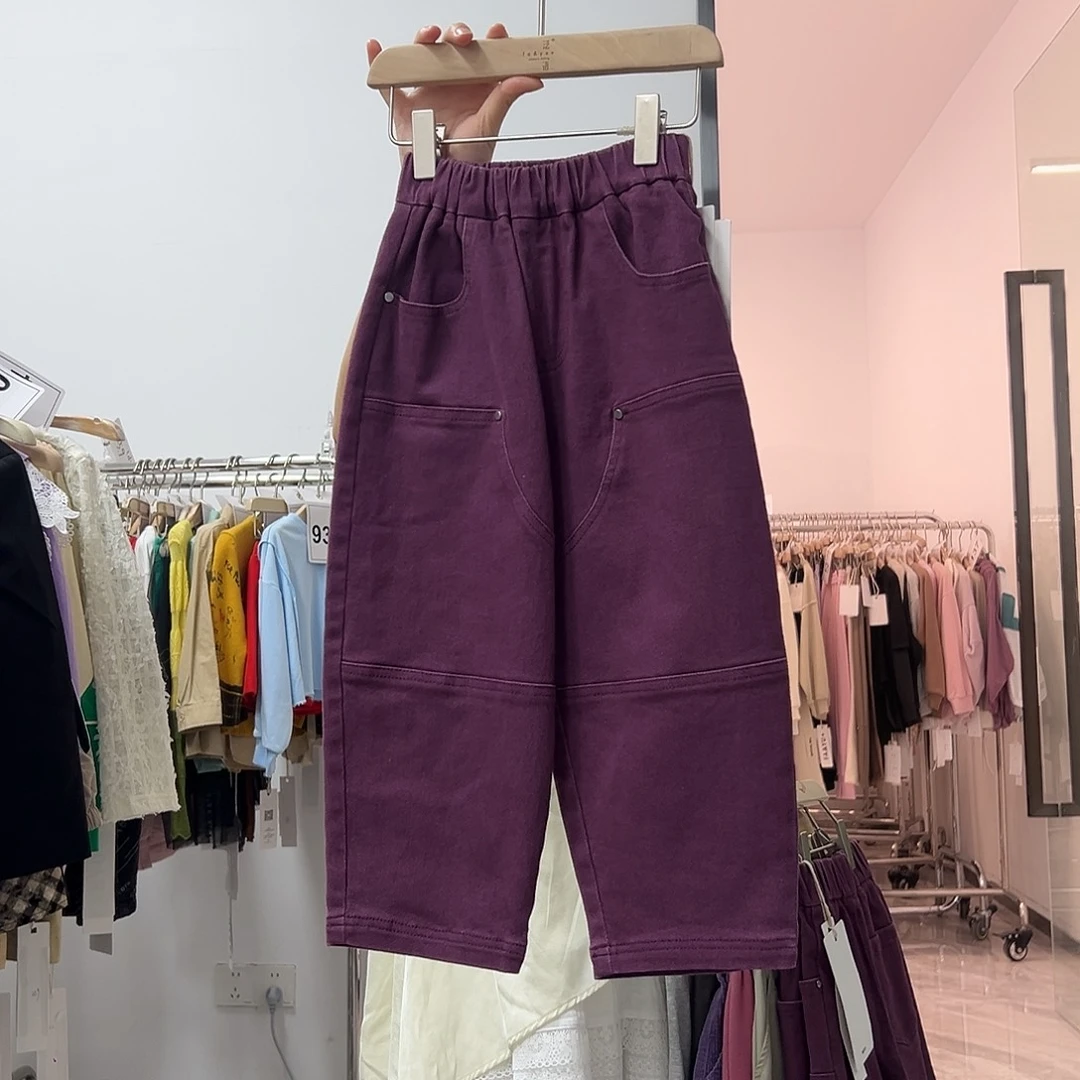 花**事裤子 紫色100-110码