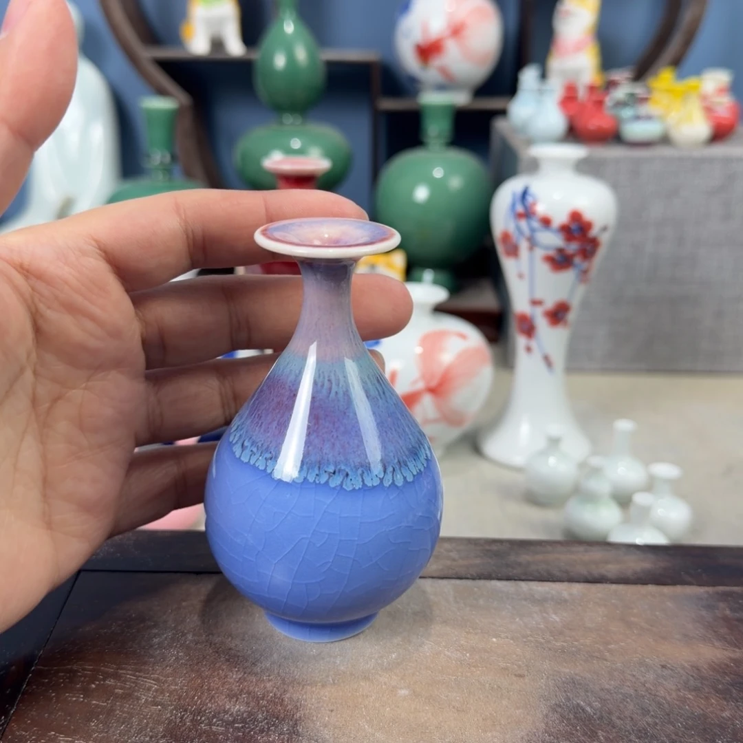 陶瓷手工小花器摆件