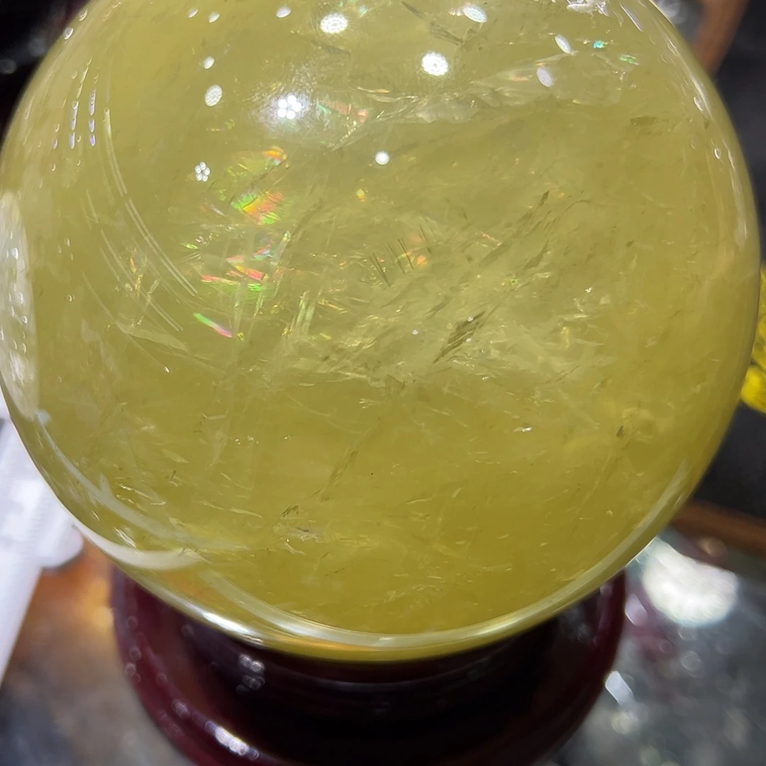 水晶水晶球摆件未镶嵌玉*阁