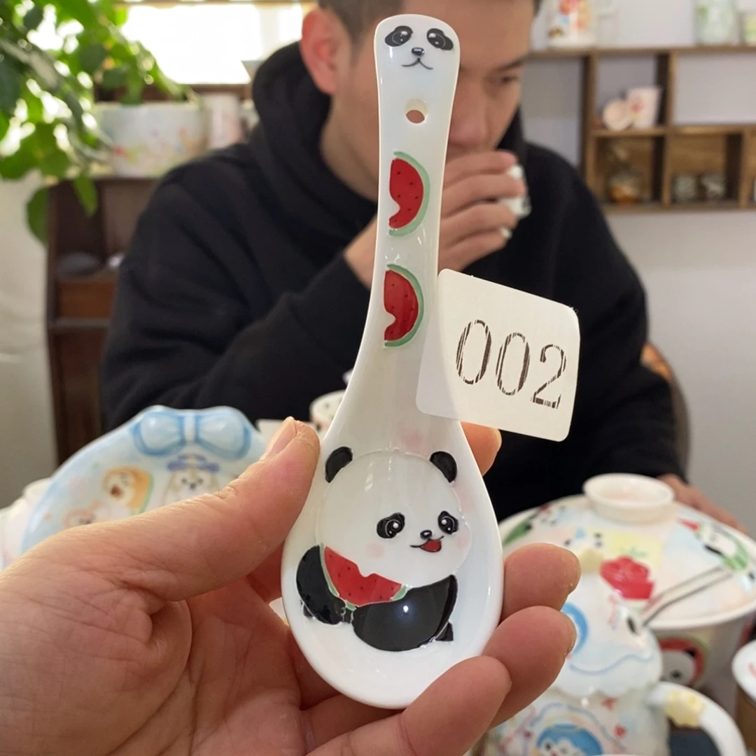 瓷片景德镇釉下彩手绘