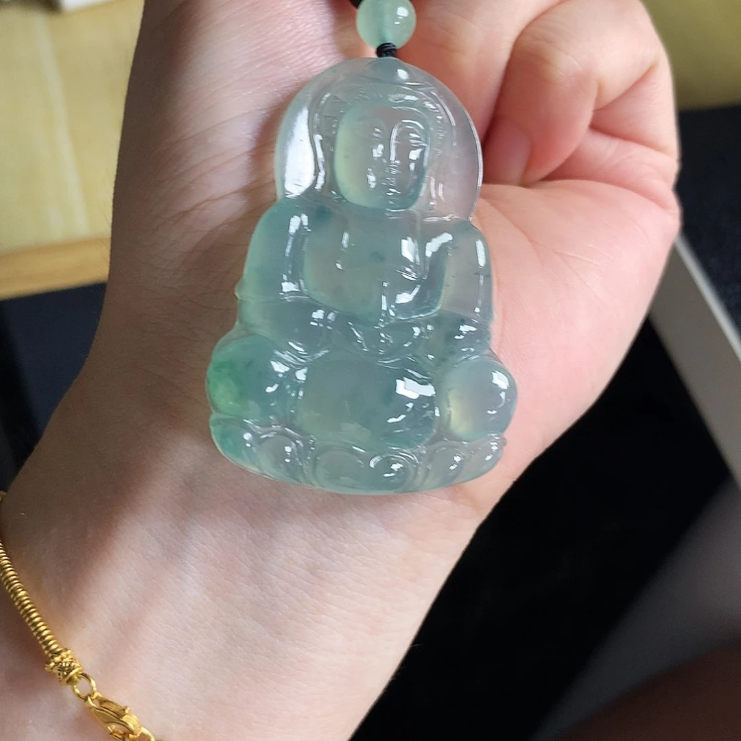 项链未镶嵌翡翠观音