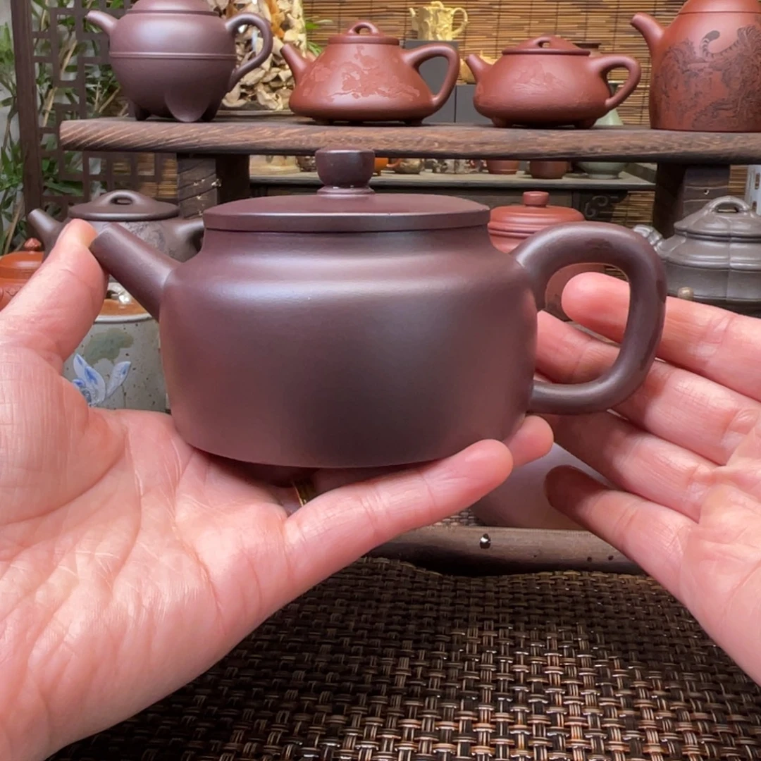 紫砂茶壶宜兴原矿紫砂手工制全220