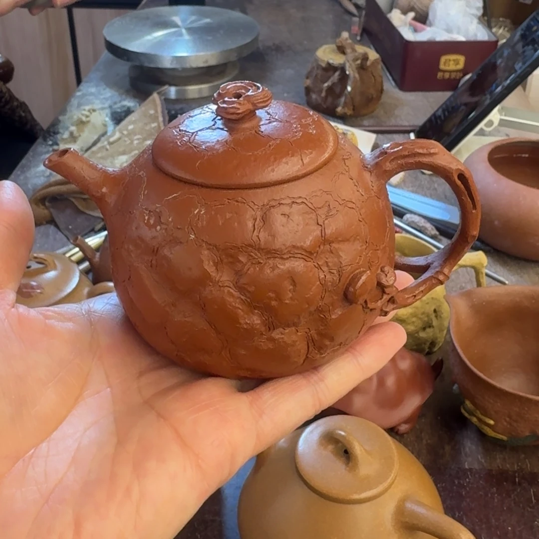 紫砂茶壶壶***徒朱泥供春