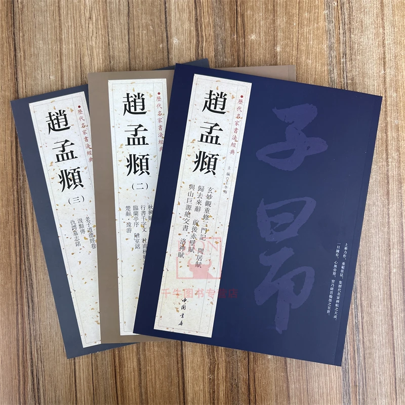 任选 赵孟頫书法集(1-3)历代名家书法经典行楷书练字帖法帖墨迹