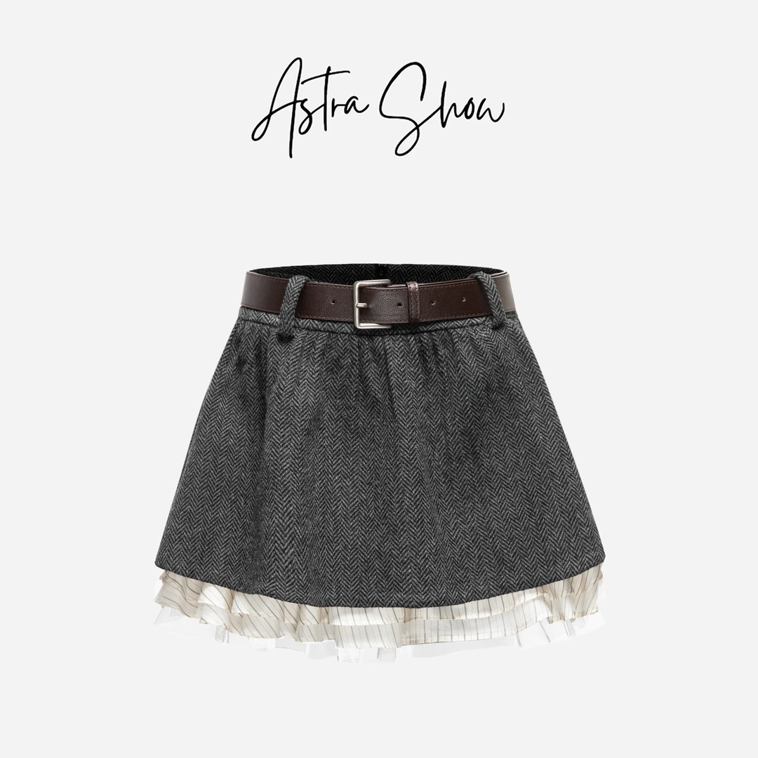 Astra闪闪|【西西里】时尚百搭优雅半身裙3191228T
