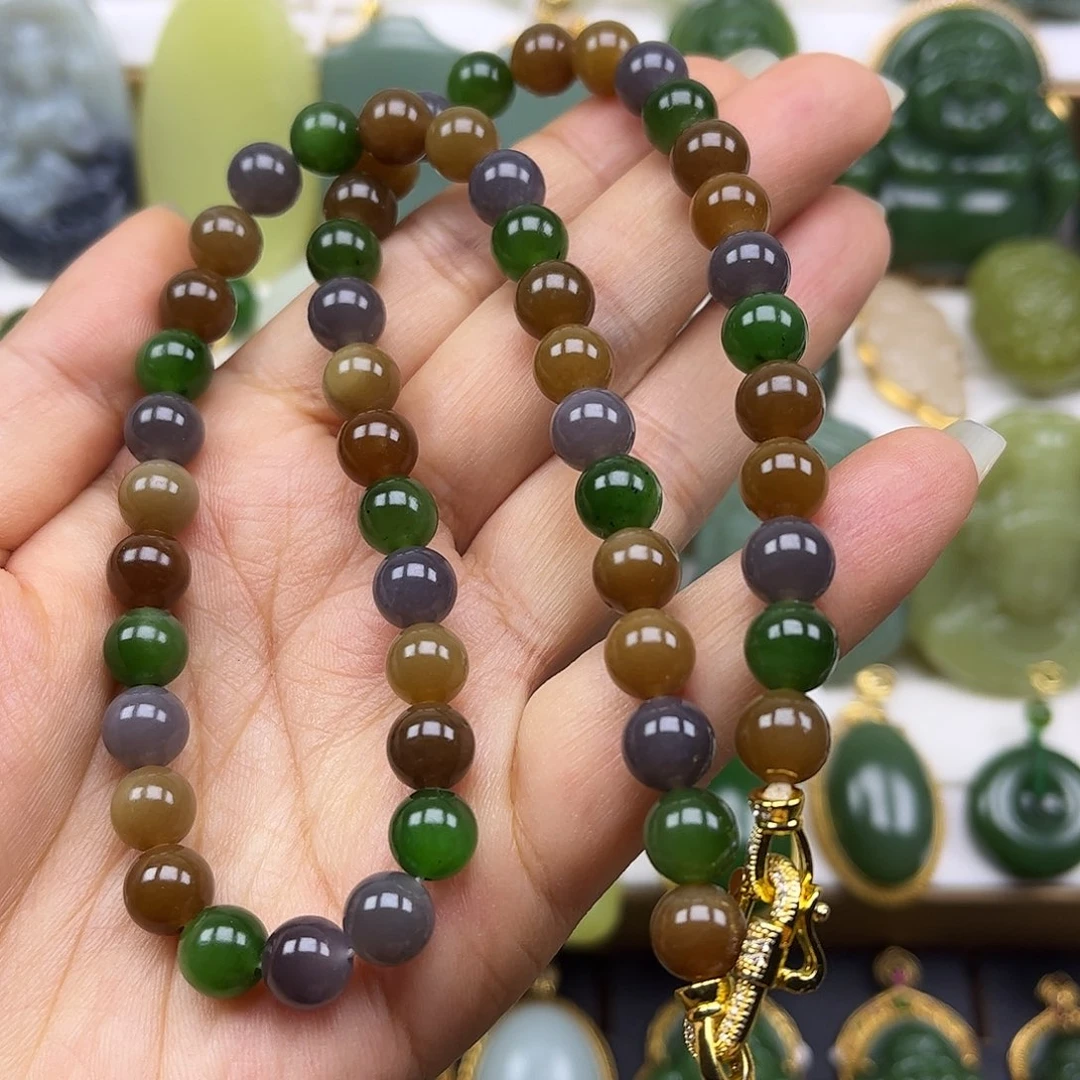 和田玉未镶嵌项链卡8