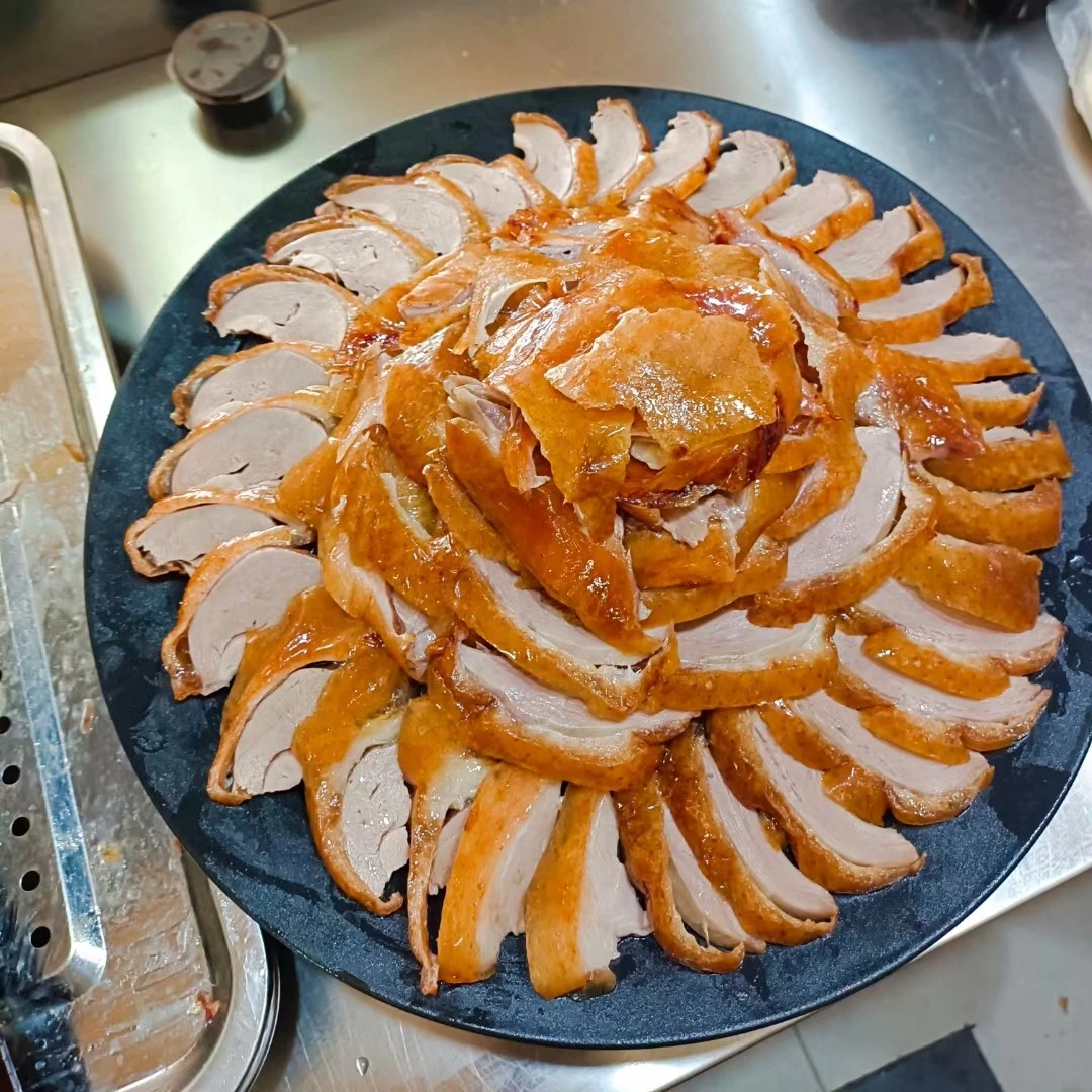 【现烤即食】北京烤鸭半只一鸭二吃带骨架带二十张薄饼配菜