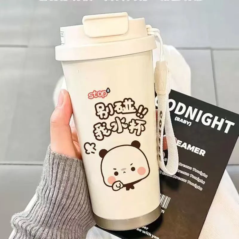 一二布布新款高颜值316不锈钢大容量保温杯便携男女双饮咖啡杯