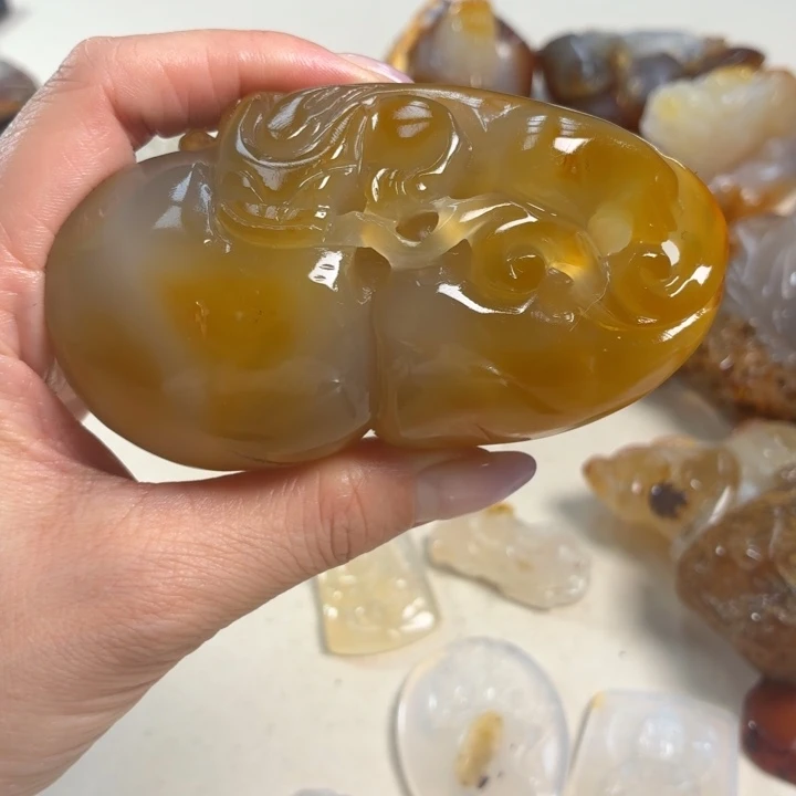 玛瑙/玉髓未镶嵌吊坠(不含链)