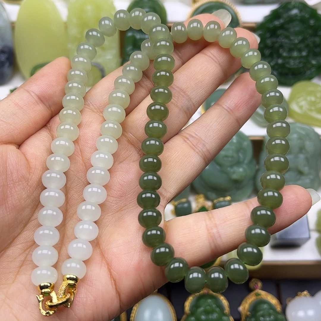 和田玉未镶嵌项链卡8