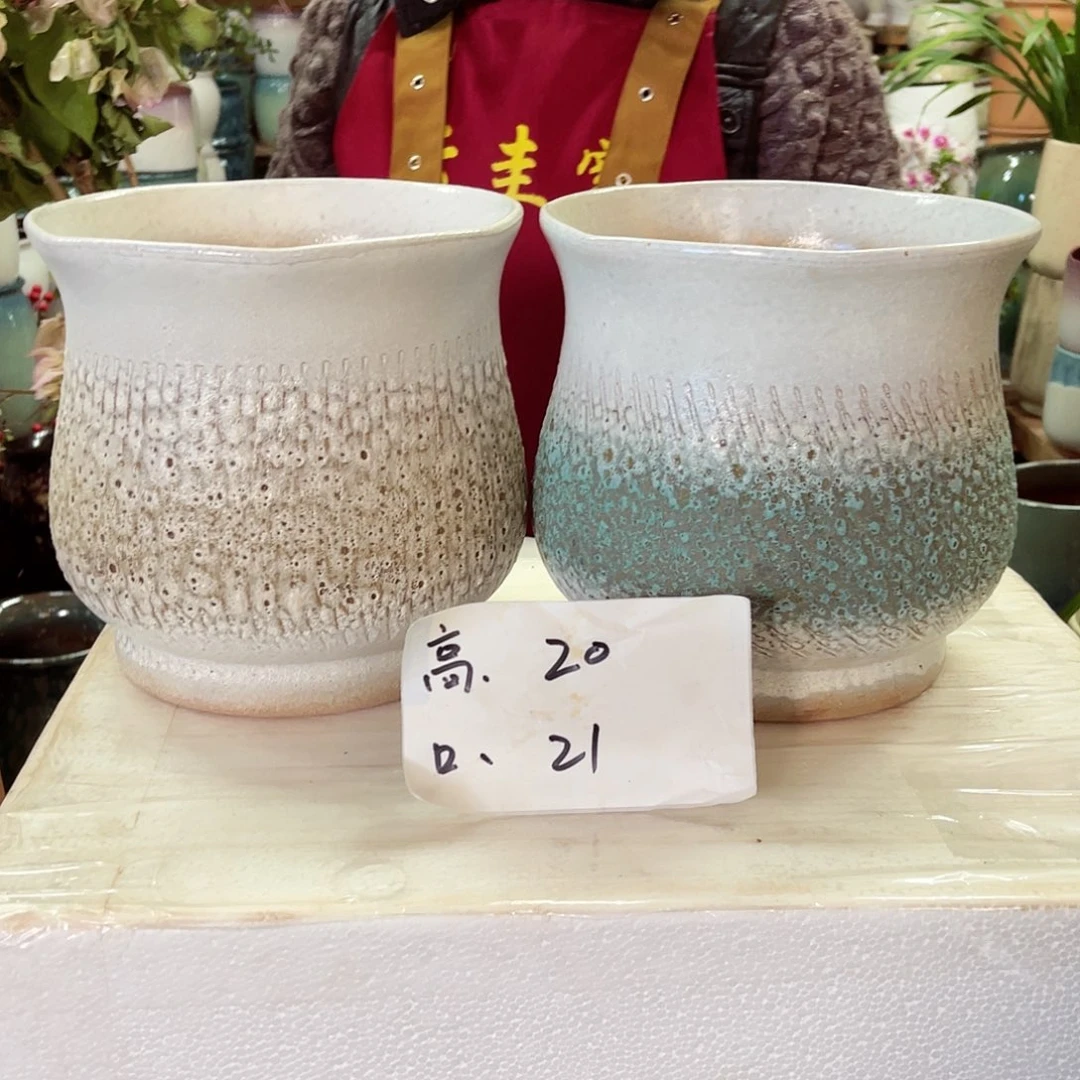 紫砂花盆高度20口径21