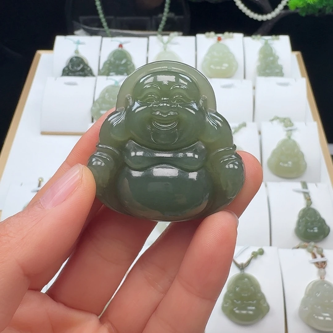 玻***紫和田玉未镶嵌颈饰