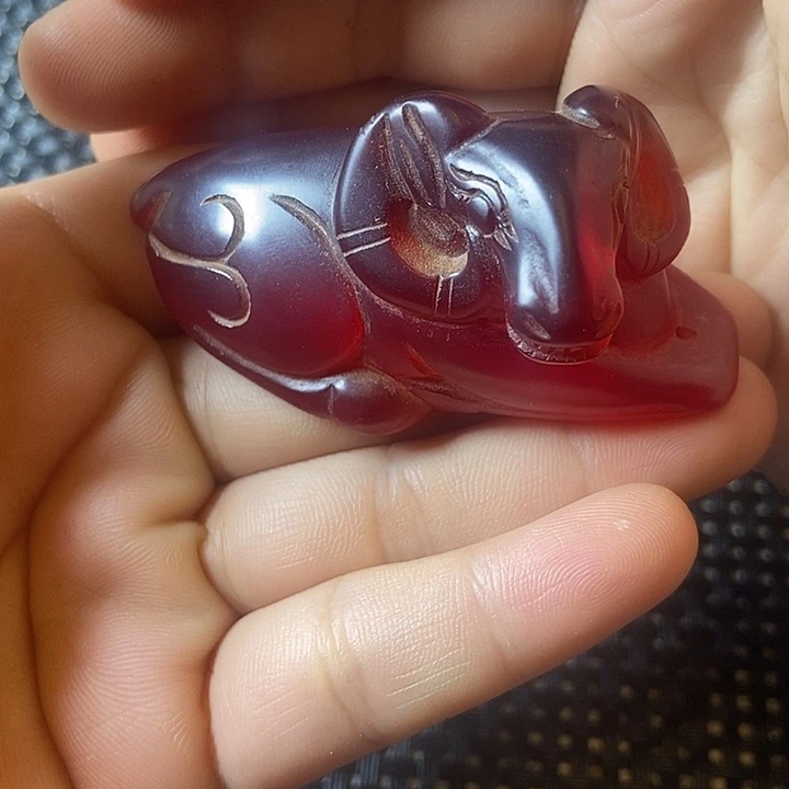 我***天白玉菩提吊坠精品文玩
