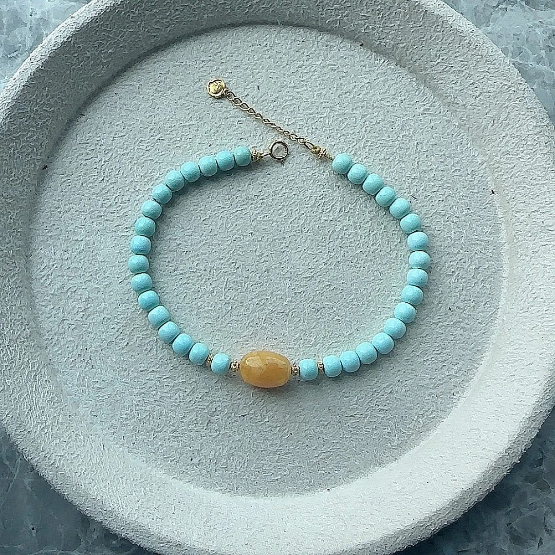 非金属珐琅手链 精品女士时尚气质手链设计款k18手链