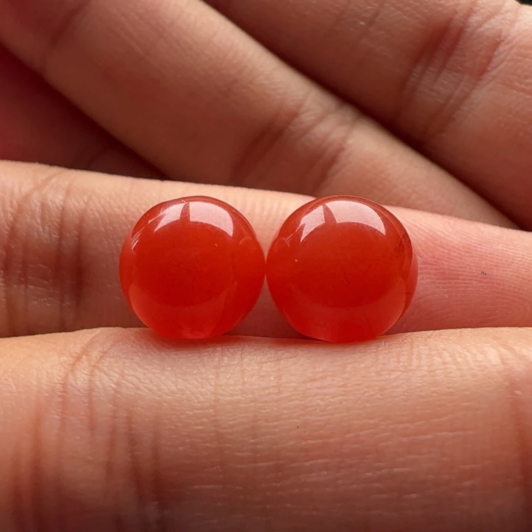 南红玛瑙未镶嵌圆珠9.6