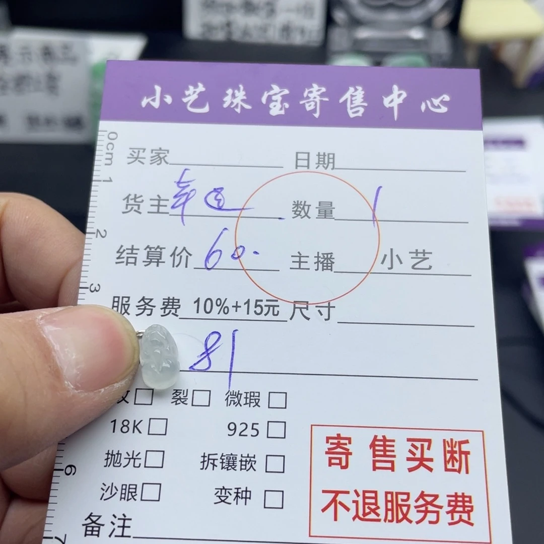 翡翠颈饰银S925镶嵌貔貅