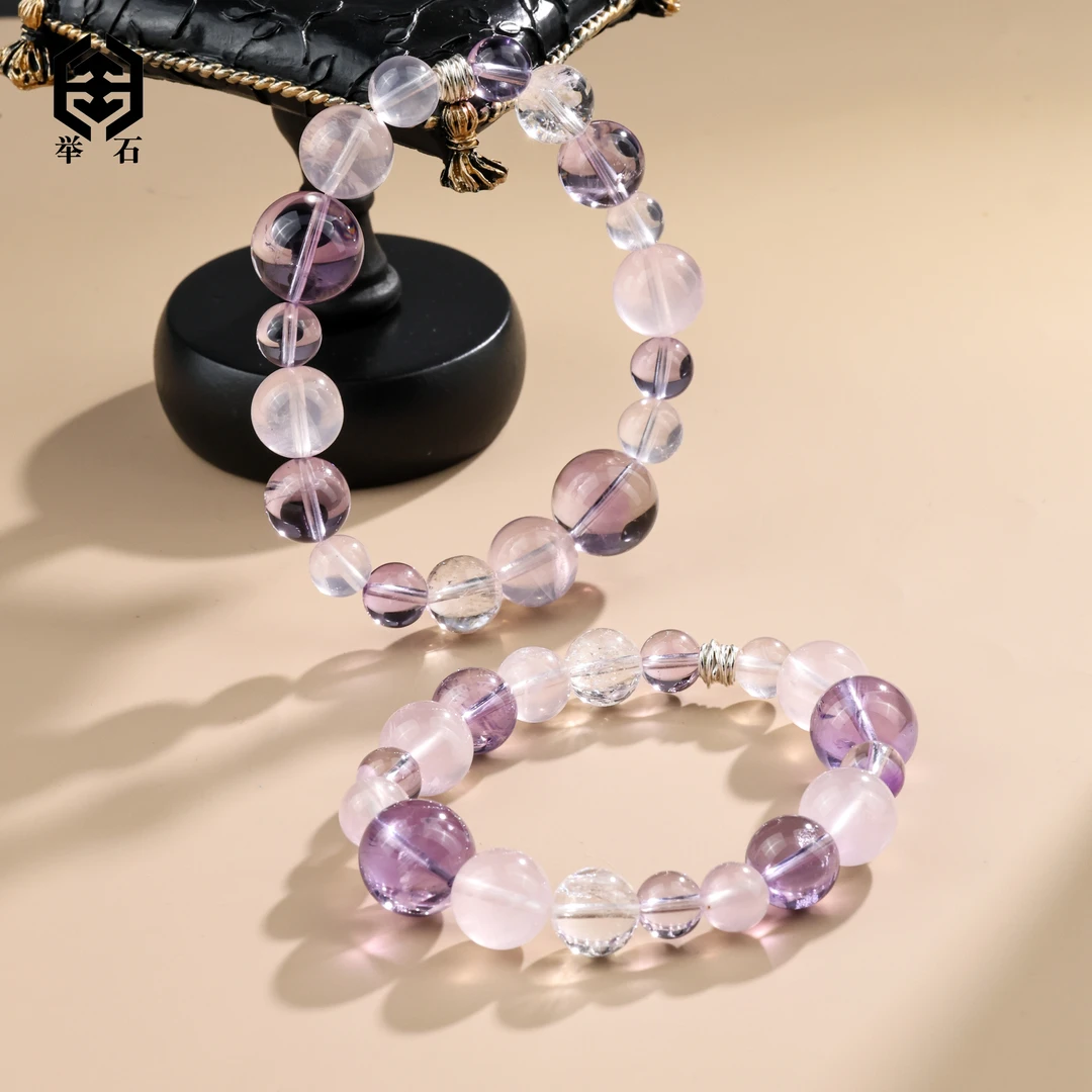 【举石精选】X07-6632-930水晶手串（一件/多样性发/约8-14mm）H