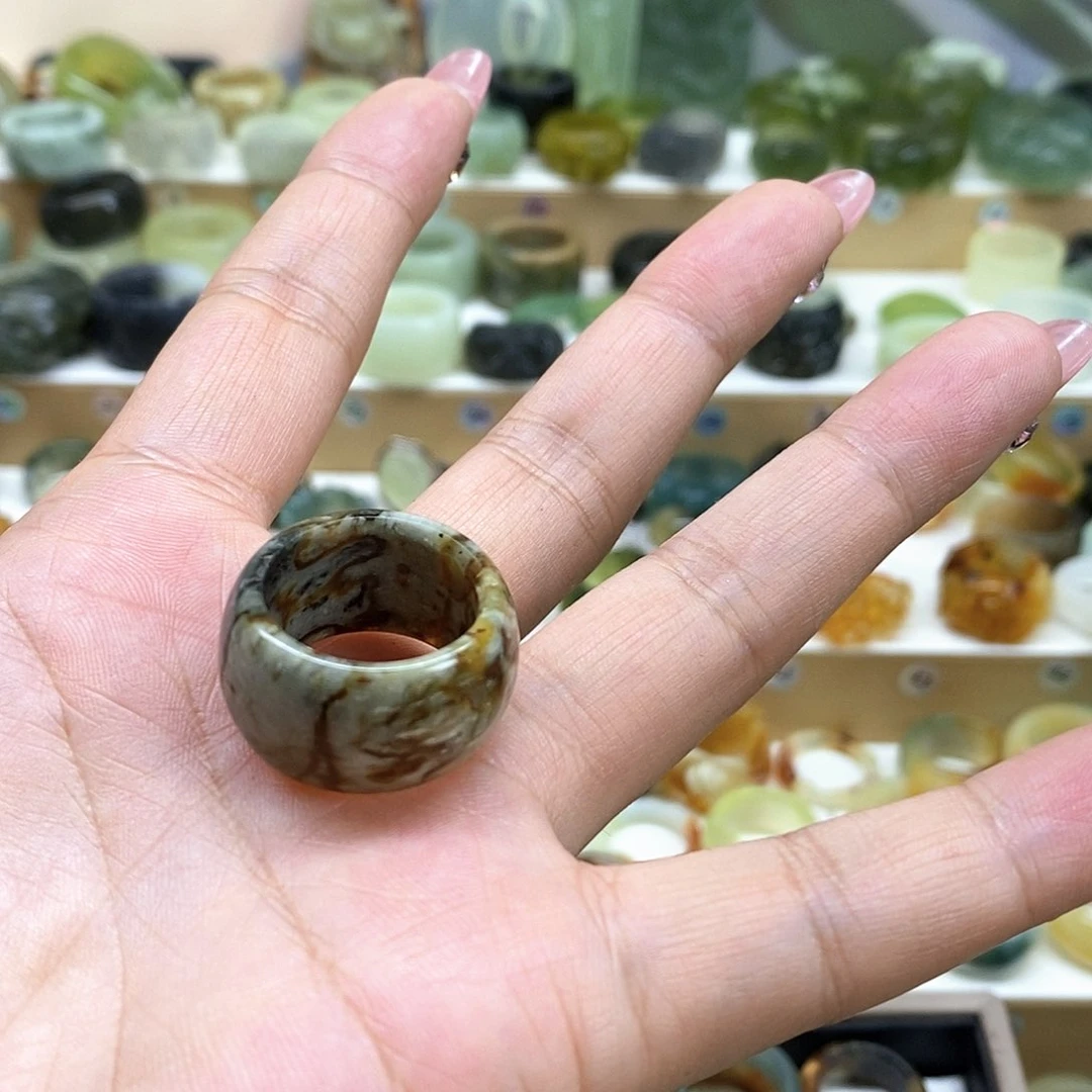 岫玉未镶嵌天然玉石@**?