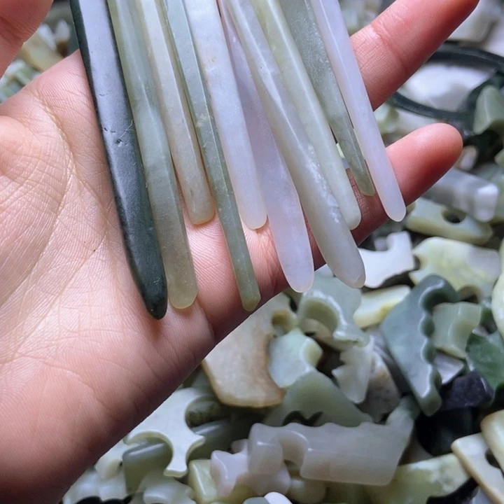 和田玉珠宝半成品未镶嵌