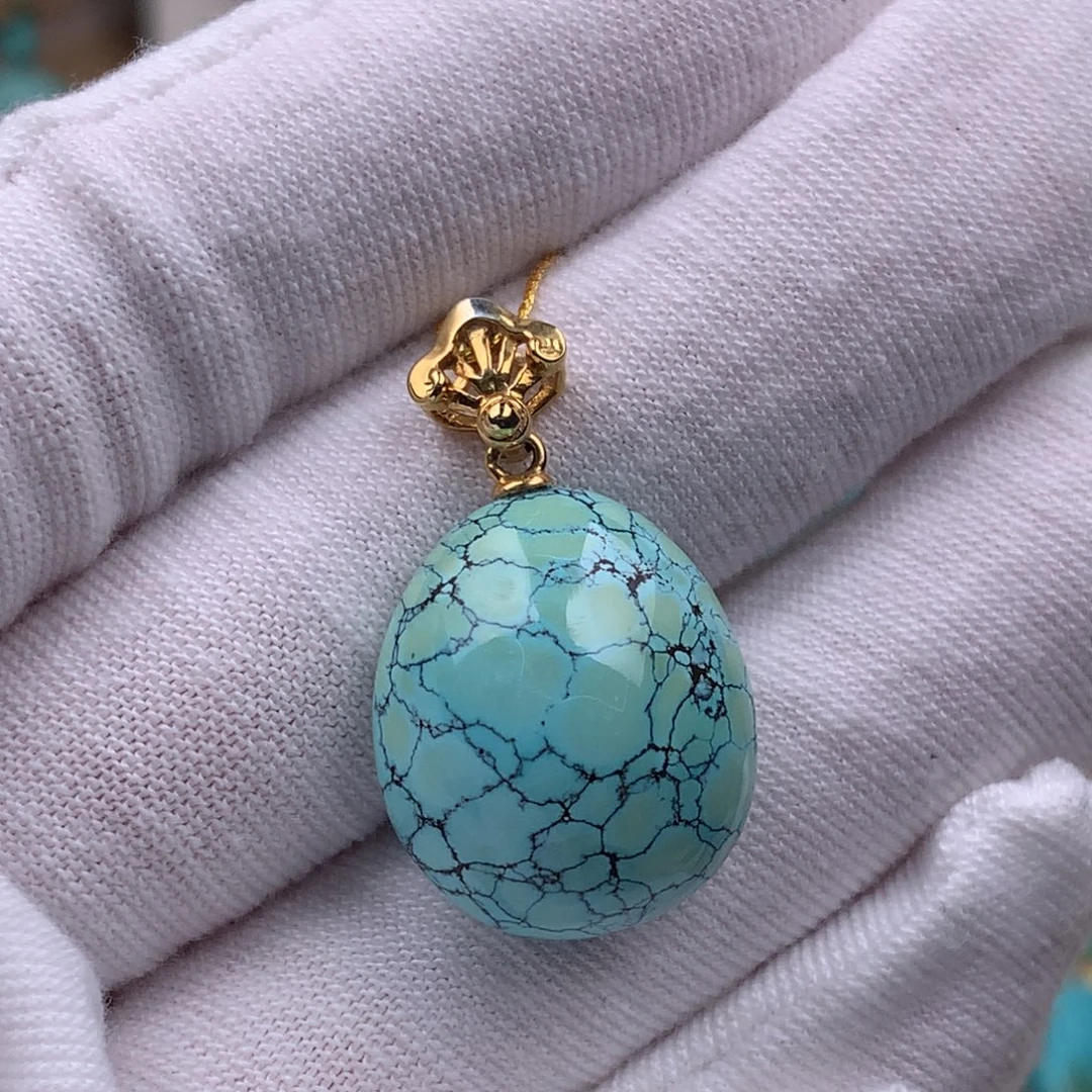 绿松石银S925镶嵌珠宝奇石