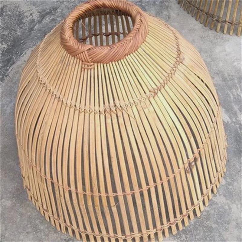 传统竹编手工鱼罩池塘抓鱼古代鱼罩古艺艺灯罩灯罩用艺术灯罩
