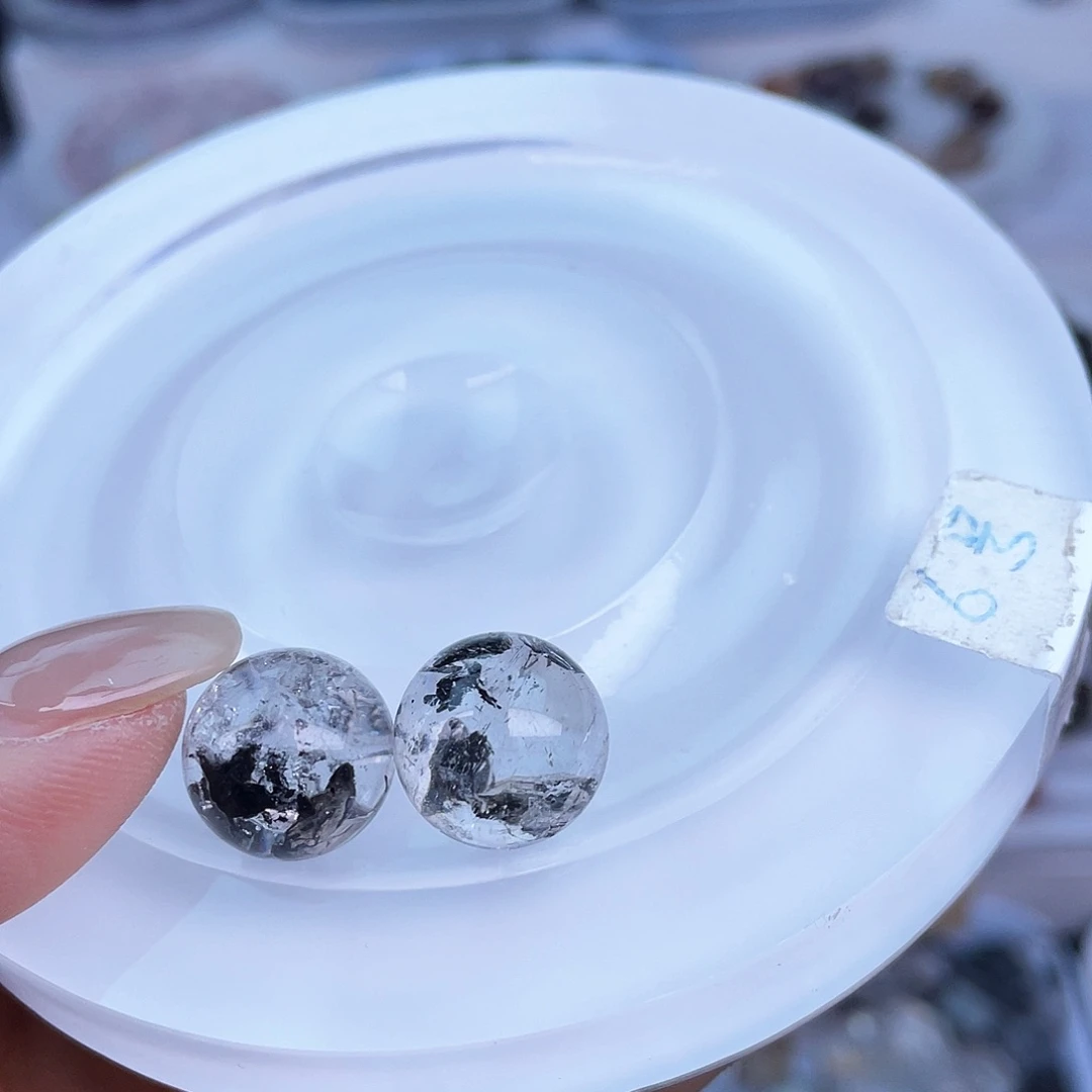 水晶单珠打孔不退不换未镶嵌